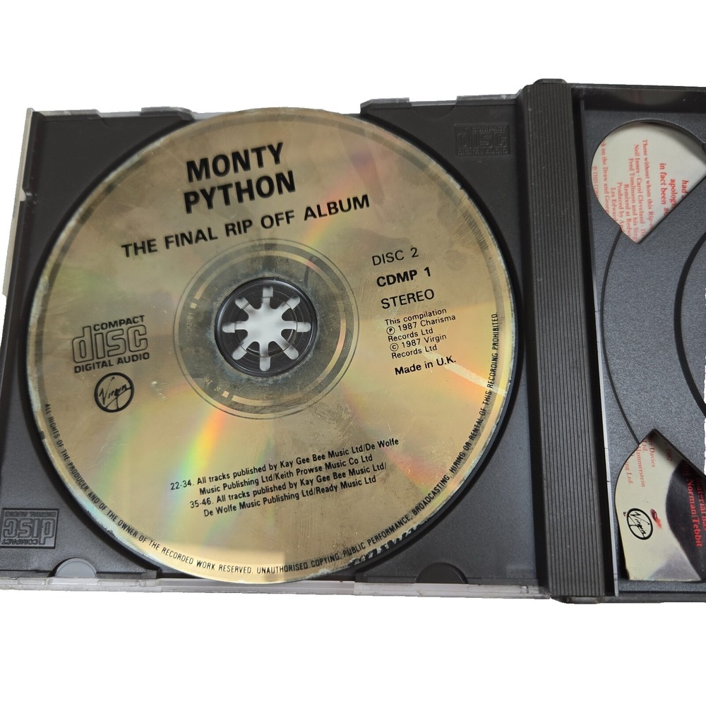 Monty Python : The‎ Final Rip Off CD 2 discs (1987) - Picture 3 of 4